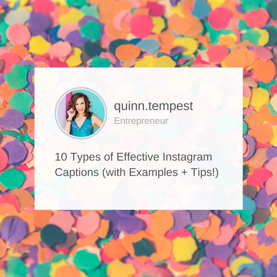 13 Types of Effective Instagram Captions (with Examples + Tips